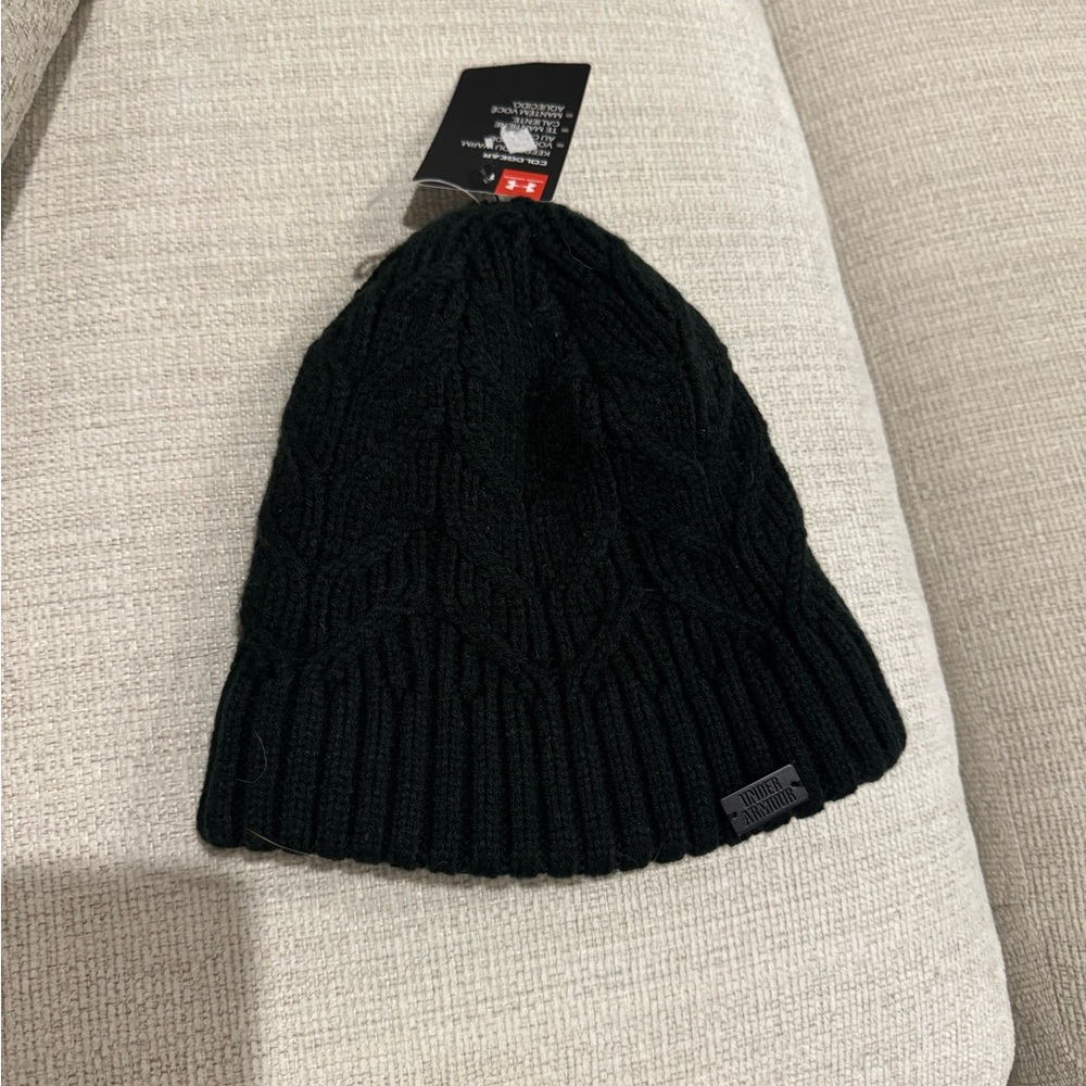 UNDERARMOUR WOMENS KNIT BEANIE OSFM